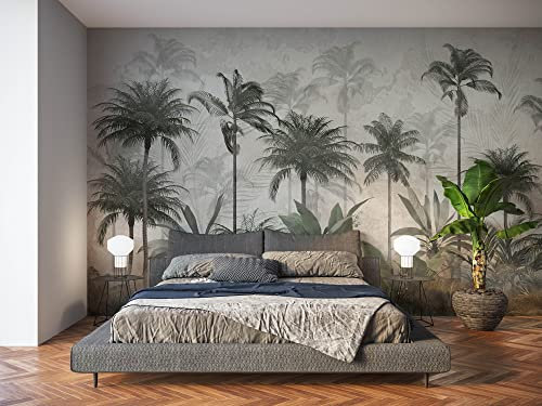 Oedim Fotomural Vinilo para Pared Palmeras Tropicales, Mural, Fotomural Vinilo Decorativo, 200x150cm, Decoración comedores, Salones, Habitaciones