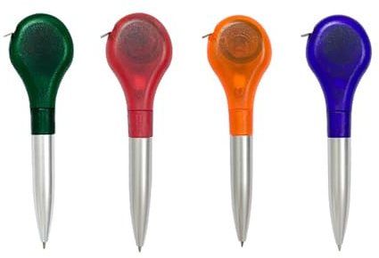 Haoyull 4 unids cinta métrica retráctil regla pluma escritura papelería escuela oficina cinta metro bolígrafo multifunción bolígrafos ingenieros pluma de medición