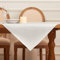 Softalker Tischdecke 80 x 80 cm quadratisch Tischdecken Abwaschbare Tischdecken Jacquard Geometrischem Tischtuch beige Table Cloth Deko für Outdoor Geburtstag Gartentisch Wohnzimmertisch Couchtisch