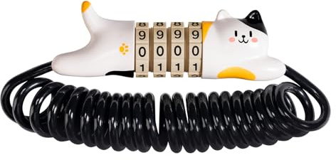 ROCKBROS Fahrradschloss Zahlenschloss Kinder, Kabelschloss mit Drahtseil 130cm/4.6mm, Helmschloss Skischloss mit 4 Zahlencode, Schloss Fahrrad für Rennrad Sci Snowboard Scooter Roller Ebike Gravel