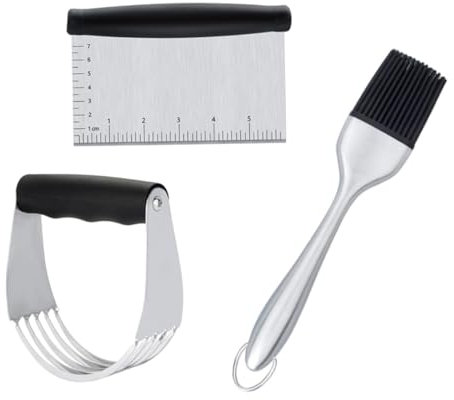 Yardwe 3 Piezas Pastry cutter Roti cedazo amoladora de harina bollo accesorios para barbacoa raspador de pan rallar bot cozinha kitchen cocinas raspador de torta cuchillo para