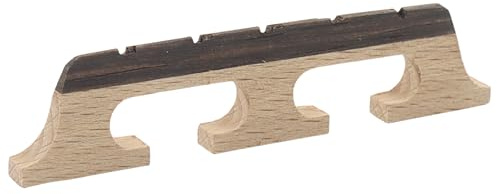 Cionyce 5-String Banjo Bridge, Ebony and Maple Bridge for Banjolele, Enhanced Acoustic ResonanceUniversal Fit Banjo Parts Replacement