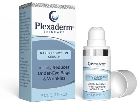 Plexaderm Rapid Reduction Eye Serum - Visibly Reduces Under-Eye Bags, Wrinkles, Dark Circles, Fine Lines & Crow's Feet Instantly, Anti Aging Wrinkle Remover for Face, Pump