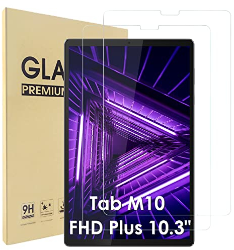 Hianjoo 2 Piezas Pantalla Protector Compatible con Lenovo Tab M10 FHD Plus Gen 2 10.3 / Tab K10 , Premium Cristal Tablet Salvapantallas Vidrio Templado para TB-X606 X606F TB-X6C6F X6C6X [9H Dureza]