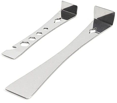 NEIKO 00250A Lot de 2 pieds-biche plats en acier inoxydable, clé hexagonale, petit pied-de-biche, mini pied-de-biche de 16,5 cm et outil de levier de 24,9 cm, moulage, grattage, clou, extracteur de