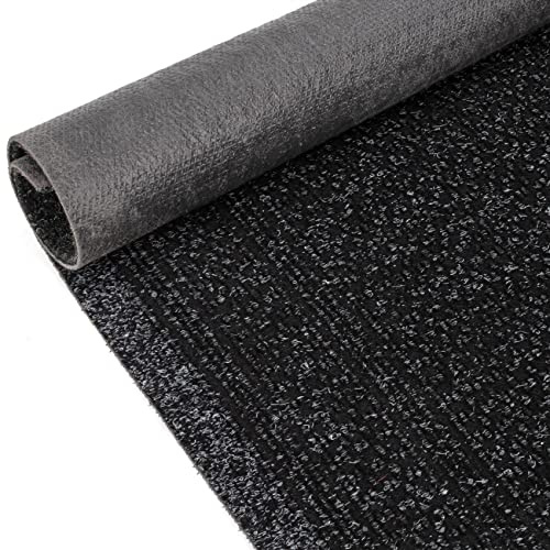 ANRO Tapis de couloir, paillasson, anti-salissures, au mètre, noir, 260 x 80 cm