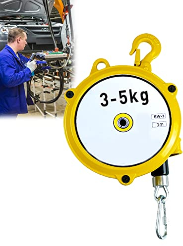 Federzug Balancer, Spring Balancer mit Turmradseil und Sicherheitsschnalle, Einstellbarer Federzug Werkzeughalter für Fabrik und Werkstatt, Verbessern Sie Die Arbeitseffizienz(Size:3-5kg)