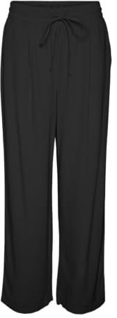VERO MODA CURVE VMJESMILO WVN GA Noos Cur - Pantalones de Tobillo, Negro, 48