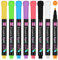 OFFCUP Abwischbar Whiteboard Marker, 8 Farben Whiteboard Stifte, Bunt Fensterstifte non Permanent Marker flüssig Kreidemarker für Fenster & Tafel Fensterkreide Stifte Glasmalstifte Tafelstift