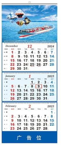 Calendario Mensual 2025 - Calendario De Pared Vertical, Entrega Vista De 3 Meses Calendario Vertical | Esquemas De Planificación Del Año De La Serpiente Decoraciones De Hogar De Novedad Para El