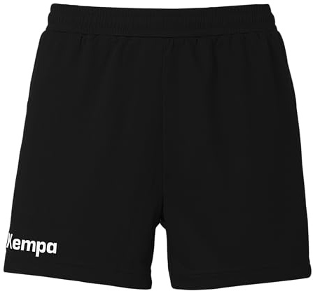 Kempa Handball Performance Shorts Sports Shorts with Elastic Waistband Breathable and Quick Drying Workout Shorts for Women Black