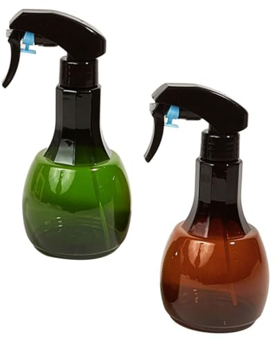 BELLIFFY 2pcs 550ml Barber Spray Bottles Fine Mist Continuous Sprayer Plastic Hairdressing Water Sprayer for Salon Use and Plant Watering