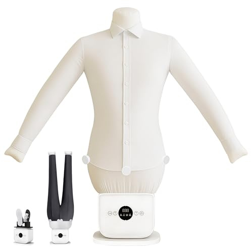 Zenselect Stiro automatico per camicie, camicia portatile, stiratrice, camicie con funzione temporale per scarpe, vestiti, pantaloni, asciugatura a 360°
