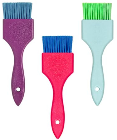 MAGICLULU Kit Spazzole per Tintura Chioma Professionali 3 Pezzi Setole Flessibili, Pennelli Applicatori per Colorazione e Trattamento Chioma, Strumenti per Salone e Uso Domestico