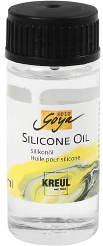 Kreul Solo Goya 87220 Silicone Oil for Pronounced Cell Binding During Pouring, Glass Bottle with Dropper, 20 ml