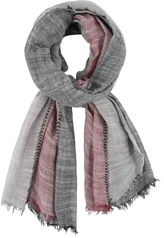 DAMILY Mode Hommes Écharpe Automne Hiver Foulard Doux et Chaud (Bordeaux)