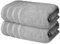 Infinitee Xclusives Bath Towels Set of 2 (70x140 cm) – 100% Soft Ring-Spun Cotton, Ultra Soft & Highly Absorbent Towels for Spa, Gym, Hotel & Everyday Bathroom Use |Charming Grey|