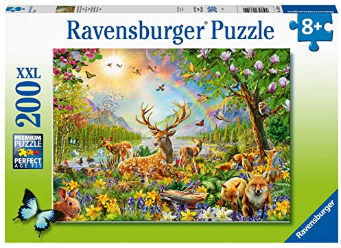 Ravensburger Kinderpuzzle - 13352 Anmutige Hirschfamilie - 200 Teile Puzzle für Kinder ab 8 Jahren
