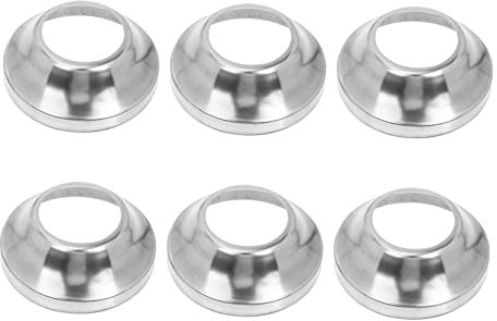 Happyyami 6 Piezas Pie De Poste De Barandilla Tapa De Poste De 6x6 Ancla De Poste De Madera Envoltura De Poste De Metal Soporte De Varilla De Brida Ancla De Tierra Base Acero Inoxidable