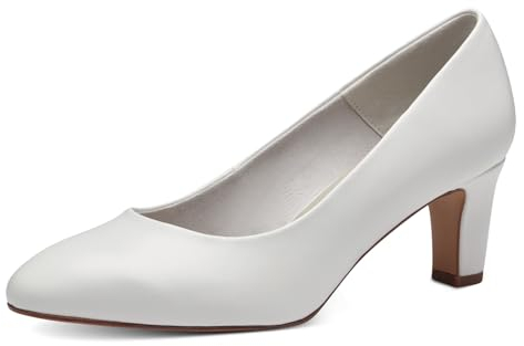 Tamaris Damen 1-22419-41 Pumps, White Matt, 41 EU