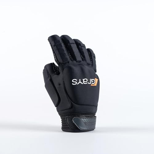 GRAYS Touch Pro Hockey-Handschuh, rechte Hand, Schwarz, Größe L