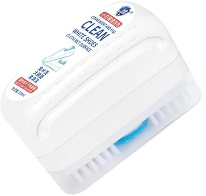 Spazzola per la pulizia delle scarpe, 100 ml, colore bianco, per pulire in profondità le scarpe da ginnastica, gomma per la pulizia delle scarpe da tennis, scarpe di tela