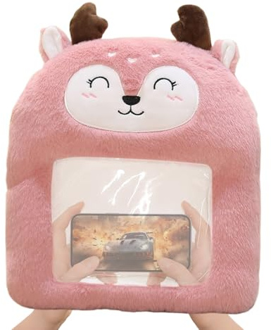 Manguito Térmico,Cojín De Abrazo con Diseño De Dibujos Animados - Manguito de Mano de Peluche,para Abdomen Espalda Piernas Hogar Oficina Exterior