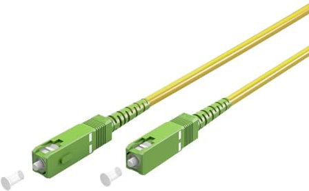 CABLEPELADO Cable fibra optica para router | Latiguillo Monomodo Simplex | FTTH - 9/125 OS2 - SC/APC-SC/APC | Compatible con Orange, Movistar, Vodafone, Masmovil, Yoigo y Jazztel | 2 Metros