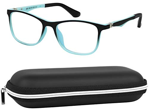 Yogo Vision Kids Blue Light Blocking Glasses Computer Eyeglasses Boys Girls Square Frames Anti Strain Reduce Glare (1 Pack)