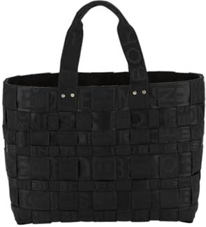 Borbonese DONNA BORSA SHOPPING LARGE NASTRO LOGATO 924522H27 Nero nero 100