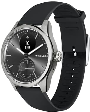 WITHINGS ScanWatch 2 - Montre connectée de santé pour femmes et hommes, ECG, SpO2, température, suivi du sommeil, santé respiratoire, étanche, batterie 30 jours, Android et iOS