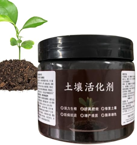 caits Bodenaktivator für Pflanzen, Organischer Bodenverbesserer, 3,53 Unzen wasserlöslicher Bodenweichmacher, Wurzelwachstumsstimulans, Allzweck-Bodenzusatz für Innen- und Außenpflanzen