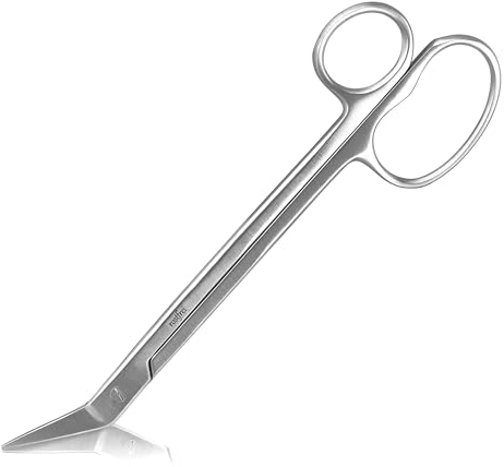 Shehadeh - Fussnagelschere extra lang 18,5 cm - Nagelschere für Fußnägel - Schere mit Mikrozahnung - Edelstahl