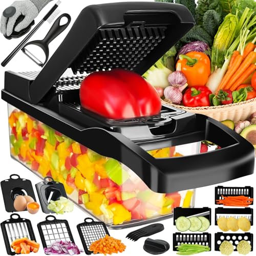 Enleber Gemüseschneider Gemüsehobel Vegetable Chopper dicer,Geeignet zum Würfeln