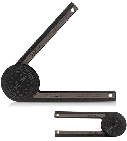 Miter Saw Protractor, 360 Angle Measurement Tool Multiple Scales Features Digital Angle Finder for Inside Outside Corner, Skirting Woodworking