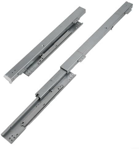 Corredores de cajón resistentes de 300 mm, extensión completa, cierre suave, rodamientos de bolas de acero, capacidad de 40 kg, sistema hidráulico silencioso de 3 etapas para un funcionamiento suave
