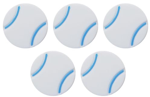 KBOLAE 5 raquetas de tenis amortiguadores amortiguadores antivibración, reducción de vibraciones, amortiguadores, accesorios profesionales, color blanco