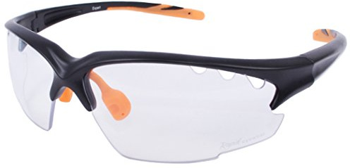 Rapid Eyewear 'Expert Clear' Cycling and Sports Glasses for Men & Women. UV 400 Sunglasses. Impact Resistant Transparent Lenses. Also for Squash, Cricket, Running & Shooting