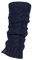 ELLE Ladies 1 Pair Chunky Cable Knit Leg Warmers - Navy One Size