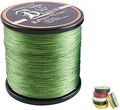 LSHEL 300m/500m/1000m Fil de Pêche Tressée 8 Brins Ligne de Pêche Lure Ligne Fil Multifonctionnel