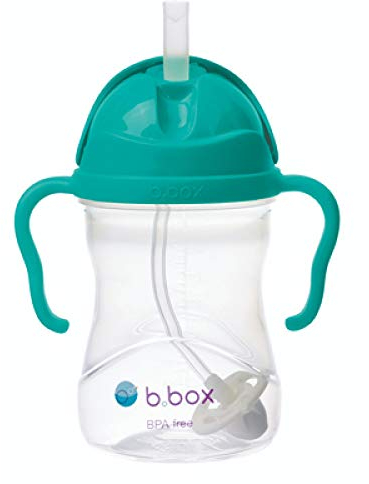 b.box Trinklernbecher Für Jeden Winkel | Flip-Top, Schwerer Strohhalm, Griff, Auslaufsicher | BPA-Frei & für Spülmaschine | Ab 6 M | 240 ml