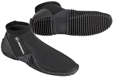 Phantom Aquatics Rapido Boutique Collection Enclave 3.0 Neoprene Wetsuit Snorkeling Surf Dive Boots Water Shoe, Great Snorkeling Surfing Dive Booties Beach Shoes for Men & Women, US M: 12/US W: 13