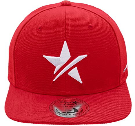 JOHNNY CHICOS Sorry I'm Fresh söt barnkeps barnkeps snapback 49–56 cm huvudomkrets, Stora stjärntecken-barn-röd-röd-WHT, One size