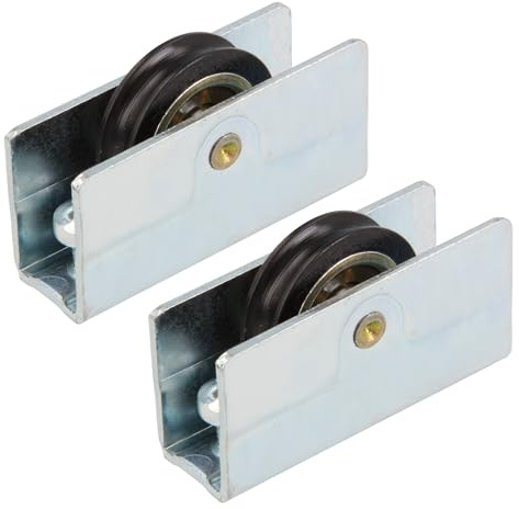 Amig - Rullo per finestra scorrevole - Set da 2 pezzi - Dimensioni 41 x 20 mm - Corpo metallico con vite e cuscinetto a sfere - Progettato per finestre scorrevoli - Acciaio bicromatato - Mod. COR18