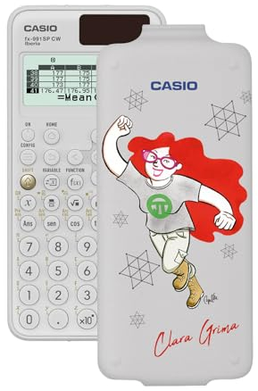 Casio FX-991SP CW, Wissenschaftlicher Taschenrechner mit Clara Grima, illustriert von Raquel Gu, empfohlen für den spanischen und portugiesischen Lebenslauf, 5 Sprachen, mehr als 560 Funktionen,