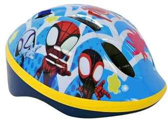 Spiderman Fahrradhelm Kinder | Kinderhelm 3 Jahre | Gr. 52-56 | 220g Leicht | Spidey und Seine Super-Freunde | Fahrrad Zubehör | Outdoor Spielzeug | Helm