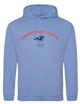 AMERICAN COLLEGE USA Sweat Hoodies Mixte Enfant GARÇONS ET Filles Sweatshirt à Capuche, Turquoise, 14 Ans