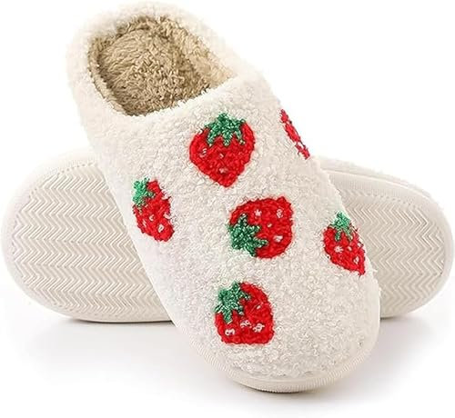 YAQUEKOU Hausschuhe Damen Winter Herren Slippers Plüsch Pantoffeln Cartoon Teenager Mädchen Kuschel Warme Schuhe (A, Erwachsene, Damen, 34, Numerisch (von/bis), EU Schuhgrößensystem, 35, M)