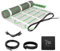EH Expert EcoPRO Heizmatten Set | 100 W/m² | 15 m² | Elektrische Fußbodenheizung - für Fliesen, Naturstein, Teppich, Vinyl und Laminat, inkl. Installationsmaterial, mit Touchthermostat (Schwarz)