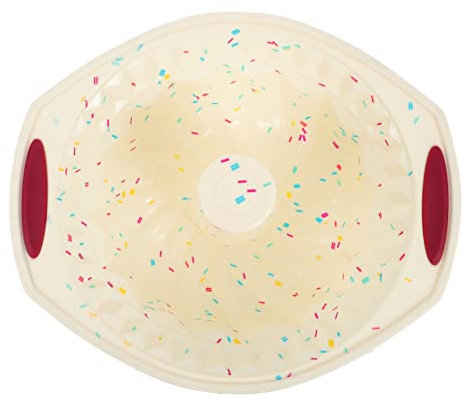 Mikikit 1Pezzi Stampo per Torta Savarin Silicone Stampo Antiaderente per Forno Facile per Torte Savarin e Dessert Fatti